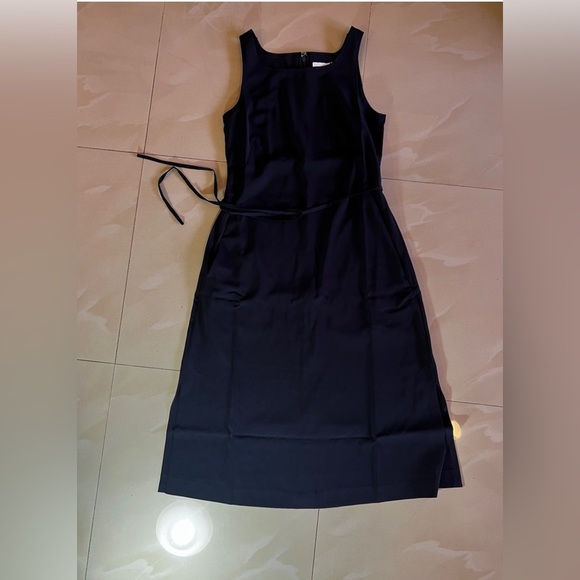 Ministry of Supply Black Swift Sheath Dress Size S Light Airy Remova Waist Tie - Picture 4 of 16
